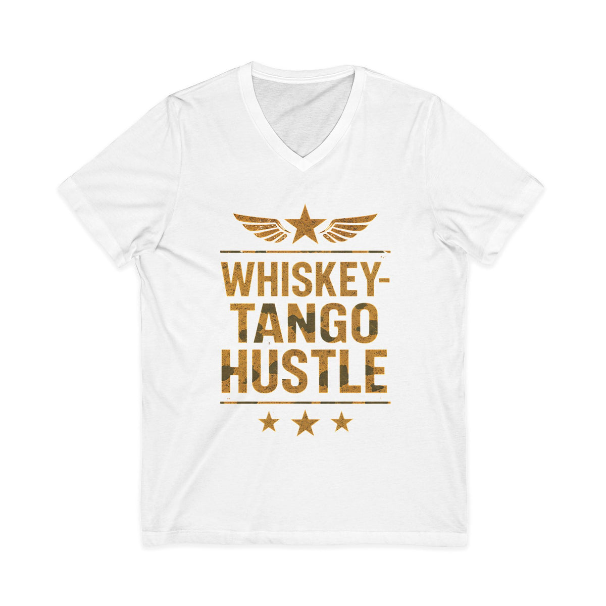 Whiskey Tango Hustle V-Neck Tee