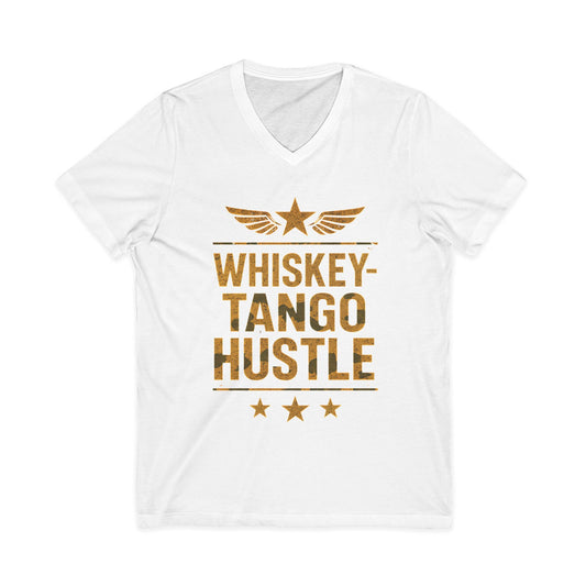 Whiskey Tango Hustle V-Neck Tee