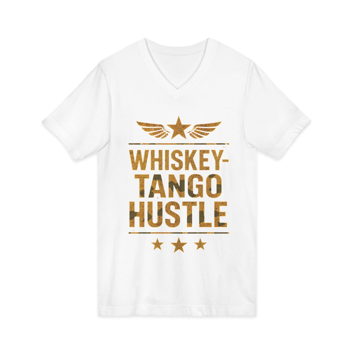 Whiskey Tango Hustle V-Neck Tee