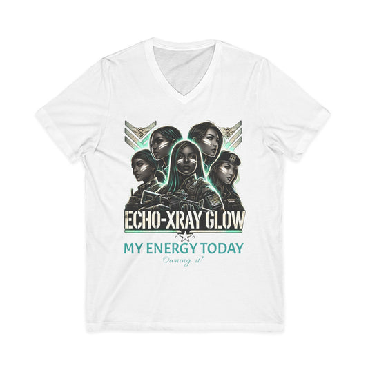 Echo-Xray Glow "My Energy Today" V-Neck Tee